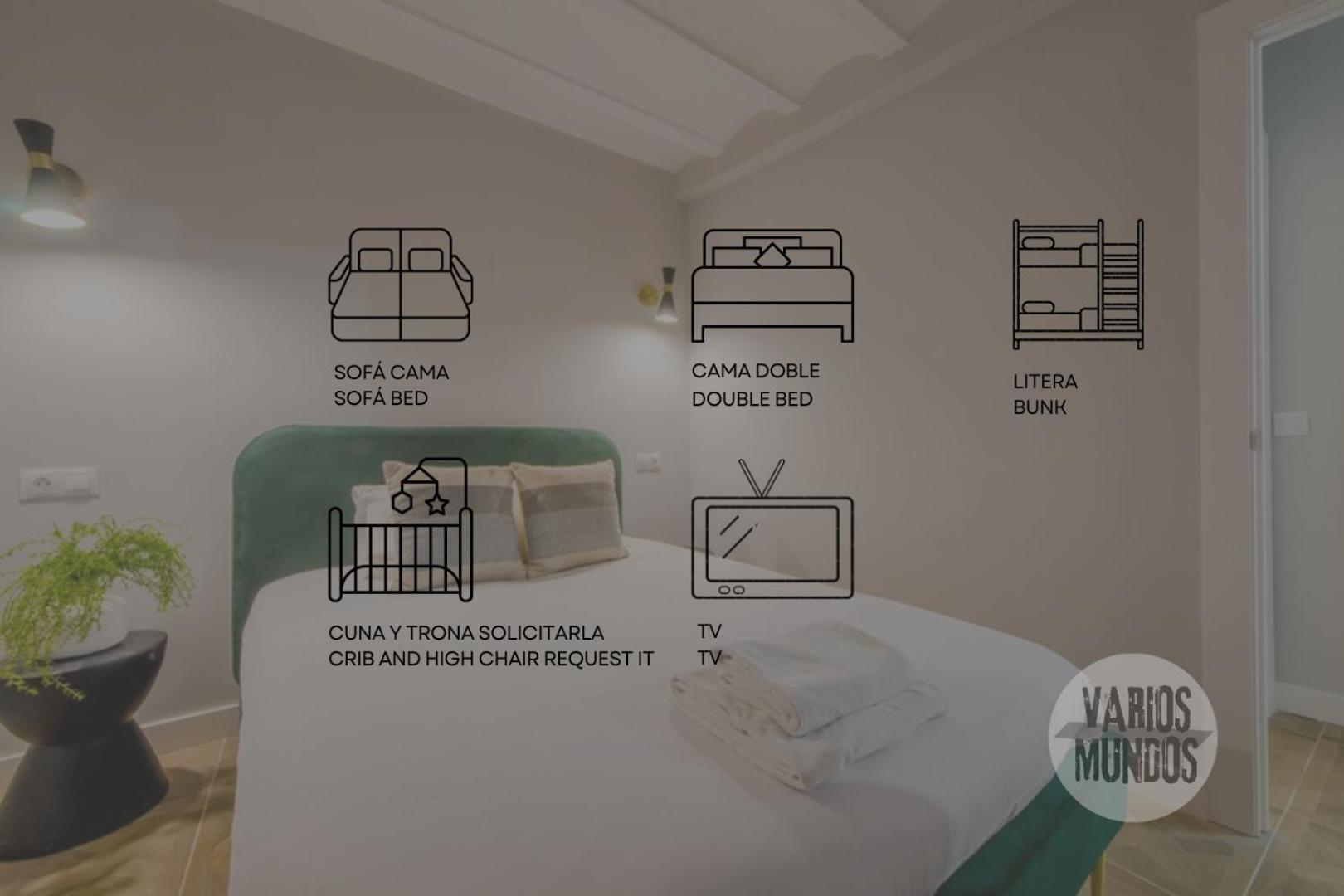 Confortable Apt Para 9Pax En El Centro De Madrid E3 Eksteriør billede